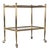 Neoclassical Brass and Mirror Serving Cart in the style of Maison Jansen, 1960s For Sale