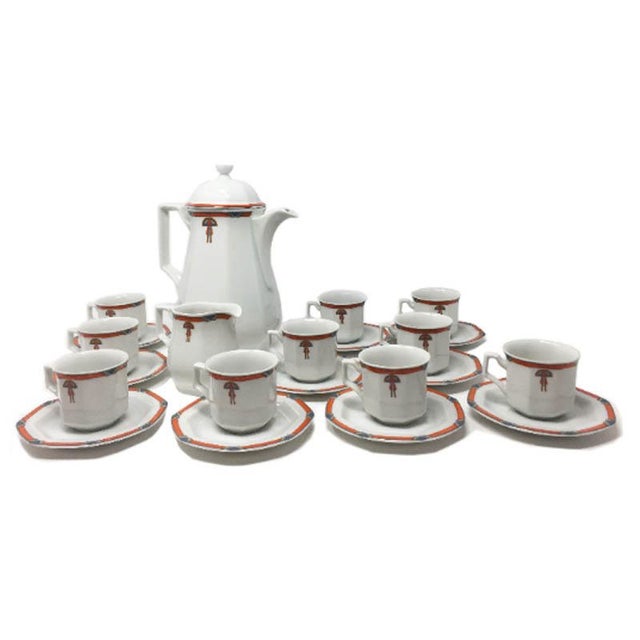 Art Deco Coffee and Tea Set, 1930s, Set of 12 For Sale - Image 9 of 10