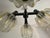 Mid-Century Modern Four-Light Chandelier with Glass Shades from Svetila Kozole, Yugoslavia, 1975 For Sale - Image 14 of 18