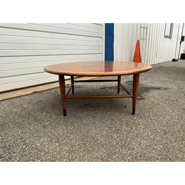 Mid-Century Danish Modern Andre Bus Lane Acclaim Round Coffee Table For Sale - Image 11 of 12