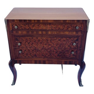 Antique French Louis XVI Style Commode Chest of Drawers With Beautiful Marquetry For Sale