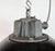 Industrial Black Enamel and Cast Iron Cage Pendant Light from Elektrosvit, 1960s For Sale - Image 9 of 18