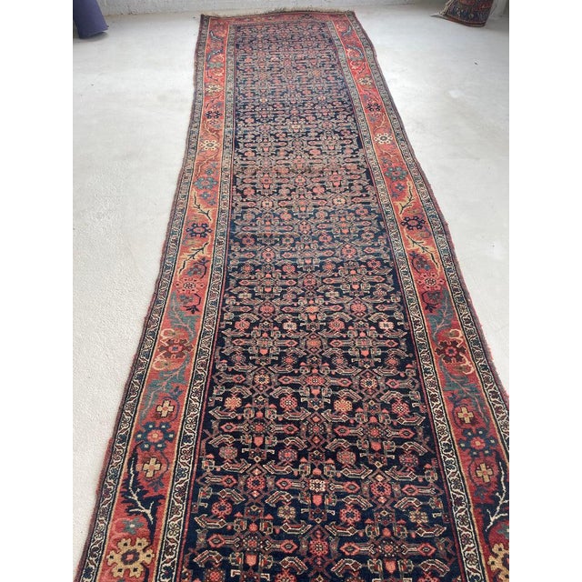 Antique Halvai Bidjar with Growing Vine Border Rug 4 x 20.3 For Sale In Milwaukee - Image 6 of 14