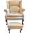 Tan Experience Timeless Elegance With This Premium Leather Wingback Chair and Matching Ottoman Set by Classic Leather. For Sale - Image 8 of 8