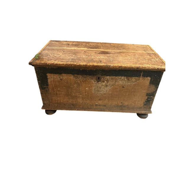 Late 18th Century Antique English Pine Blanket Chest For Sale - Image 5 of 10