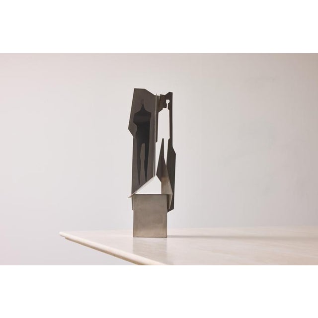Alessandro Tagliolini, Abstract Sculpture, 1973, Stainless Steel For Sale - Image 3 of 14