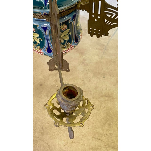Metal Antique Neo-Gothic Church Chandelier, 1800s For Sale - Image 7 of 10