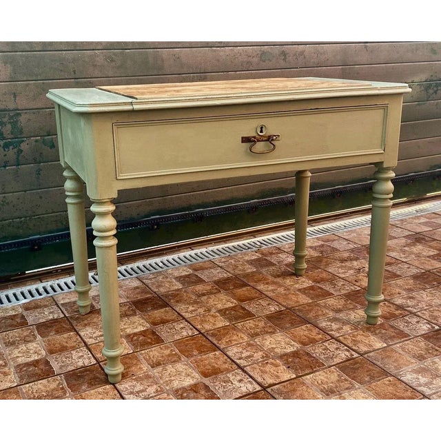 Desk in Oak & Pine, 1950s For Sale - Image 4 of 17