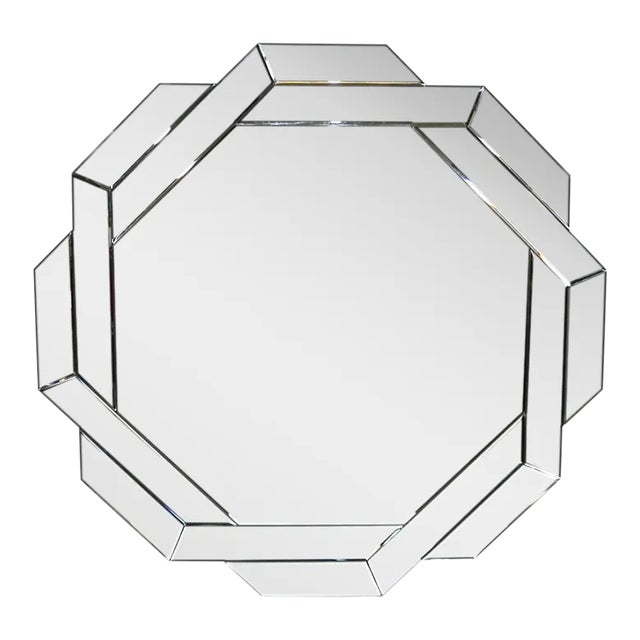 Contemporary Octagonal Decorative Wall Mirror For Sale