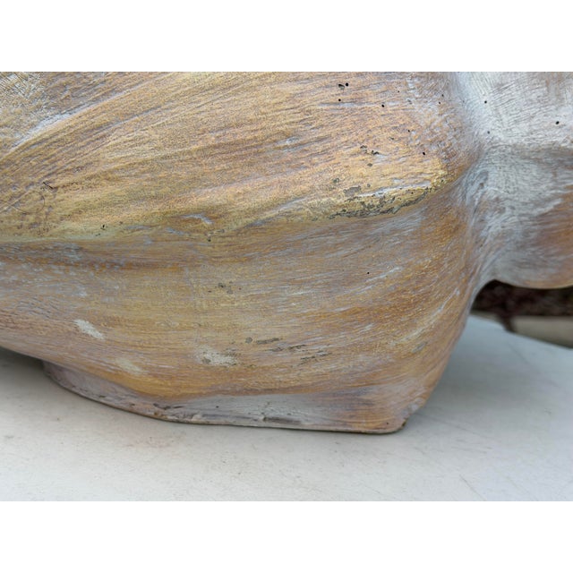 Vintage Oversized Hand-Painted Oversized Conch Shell Sculpture For Sale - Image 12 of 12