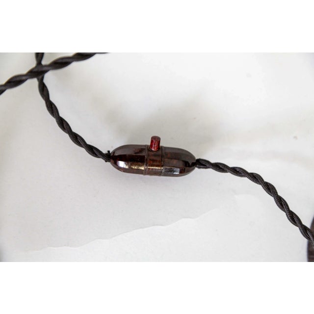 1920s 1920s Art Deco Iron Table Lamp with Alabaster Shade by Marcel Vasseur For Sale - Image 5 of 12