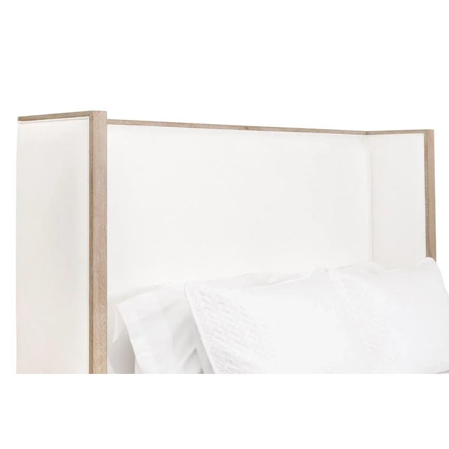 White Tailor Shelter Queen Bed For Sale - Image 8 of 8