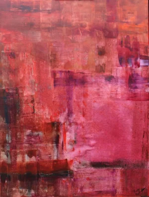 "October Paradox" Contemporary Abstract Painting by Lisa Finlayson