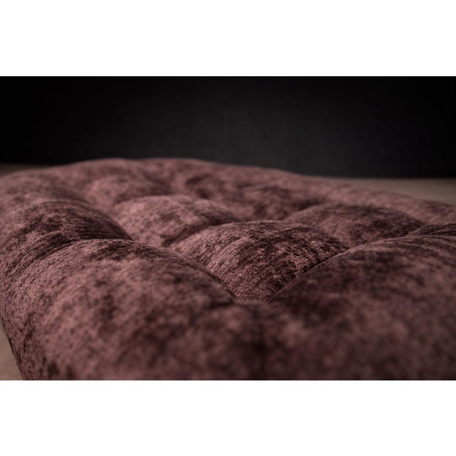 Mp-163 “Earth” Lounge Chair With Ottoman in Tufted Velvet Upholstery, Percival Lafer, 1976 For Sale - Image 12 of 15