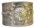 Native American Style Etched Silver Cuff Bracelet For Sale