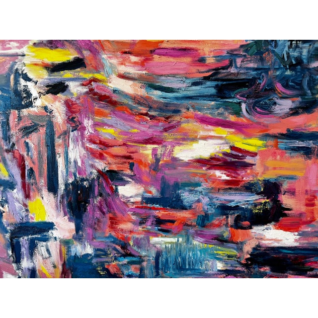 2010s "What You Seek" Large Format Contemporary Abstract Mixed Media Painting by Monica Shulman For Sale - Image 5 of 12