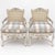 Mid 20th Century French Louis XV Style Carved Shell & Painted Caned Bergere Chairs -Pair For Sale - Image 5 of 11