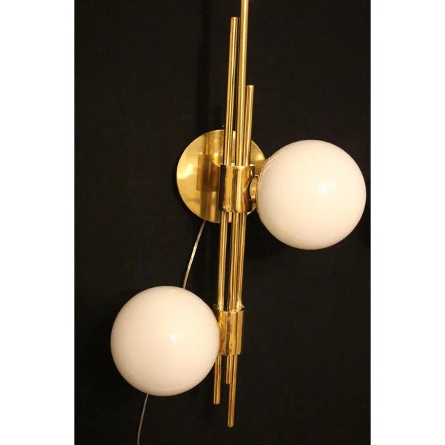 Mid-Century Modern Italian Murano Glass Sconces, Set of 2 For Sale - Image 4 of 15