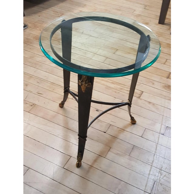 Maitland-Smith Glass Top Occasional Table For Sale - Image 13 of 13