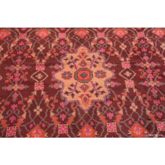 Nazmiyal Collection Vintage German Continental Rug For Sale - Image 4 of 9