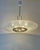 Gold Mid-Century Brass and Textured Glass Pendant, 1950s For Sale - Image 8 of 16