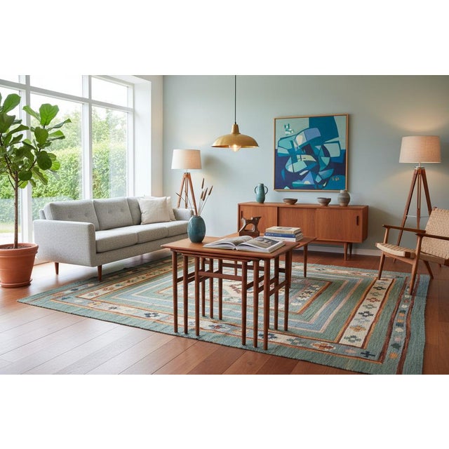 Vintage Danish Nesting Tables, 1960s, Set of 3 For Sale - Image 9 of 16