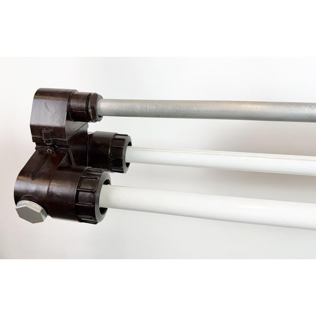 Industrial Silver Tube Light from Elektrosvit, 1970s For Sale - Image 6 of 17