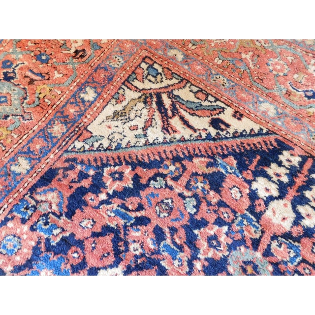 Textile Early 20th Century Antique Hand-Knotted Persian Gallery Rug - 5′3″ × 11′7″ For Sale - Image 7 of 13