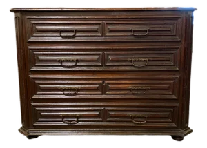 Italian 18th c Walnut Commode