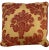 Red Pair of Decorative Embroidered Fleur De Lis Accent Throw Pillows in Red For Sale - Image 8 of 12