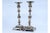 Silver Candlesticks with Turned Stems and Embossed Floral Motifs, Set of 2 For Sale - Image 12 of 12