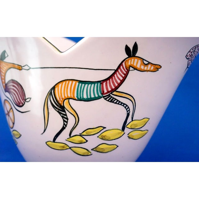 20th Century Art Deco Ceramic Vase by Serafino Volpi for Grazia Deruta, Italy, 1920s For Sale - Image 16 of 18