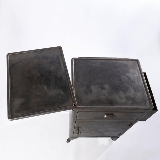 Early 20th Century Industrial Steel Cabinet For Sale - Image 10 of 10