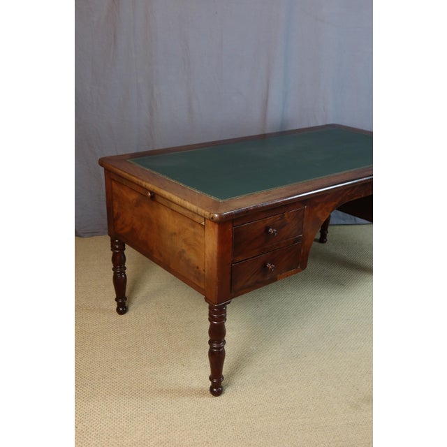 Antique Flat Desk in Wood, 1800s For Sale - Image 10 of 16