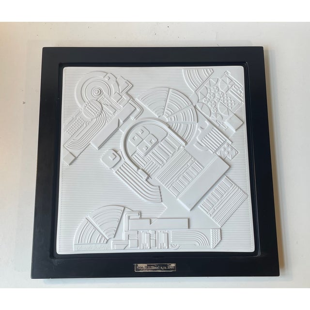 Eduardo Paolozzi, Abstract Architectural Limited Wall Plaque, 1978, Bisque For Sale - Image 10 of 10