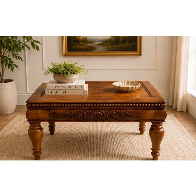 A beautiful pair of vintage solid wood end tables showcasing timeless traditional styling and exceptional craftsmanship....
