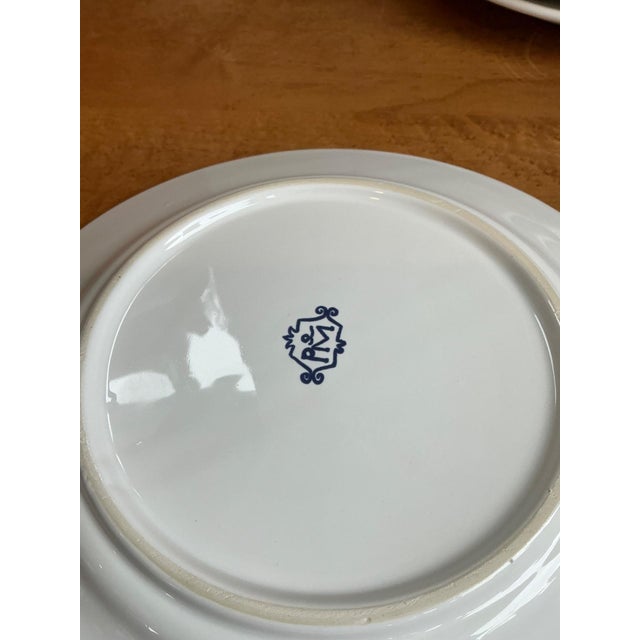 Early 21st Century Vintage Penny Morrison Hand Painted Dinner Plates Z- Set of 12 For Sale - Image 5 of 12