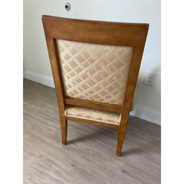 Brown Vintage French Empire Style Dolphin Carved Arm Chair For Sale - Image 8 of 8