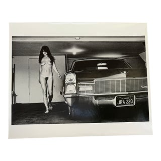 "Hollywood Cadillac, Los Angeles, Ca 1976" Vintage Silver Gelatin Print by Helmut Newton For Sale