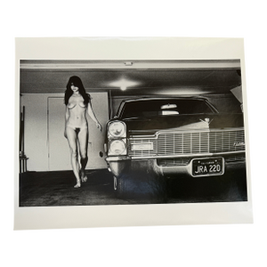 "Hollywood Cadillac, Los Angeles, Ca 1976" Vintage Silver Gelatin Print by Helmut Newton