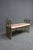 Oscar Bach Attributed Gilt Bronze and Wrought Iron Upholstered Bench For Sale - Image 4 of 15