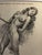 Marvelous nude illustration from vintage book on drawing. Matted to 11 x 14" and ready to frame.