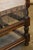 Antique Carved Wood Arm / Throne Chair Straw / Hair Stuffed W/ Metal Rivets For Sale - Image 17 of 17