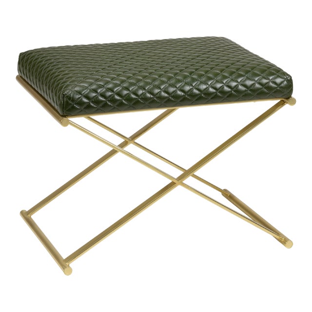 Garrett Leather Stool For Sale