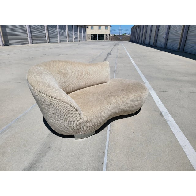 Vladimir Kagan 1990s Petite Cloud Sofa Vladimir Kagan Attributed For Sale - Image 4 of 13