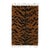 Hand-Knotted Striped Tiger Pattern Bengal Rug in Chestnut Brown - 2.6 X 10 For Sale