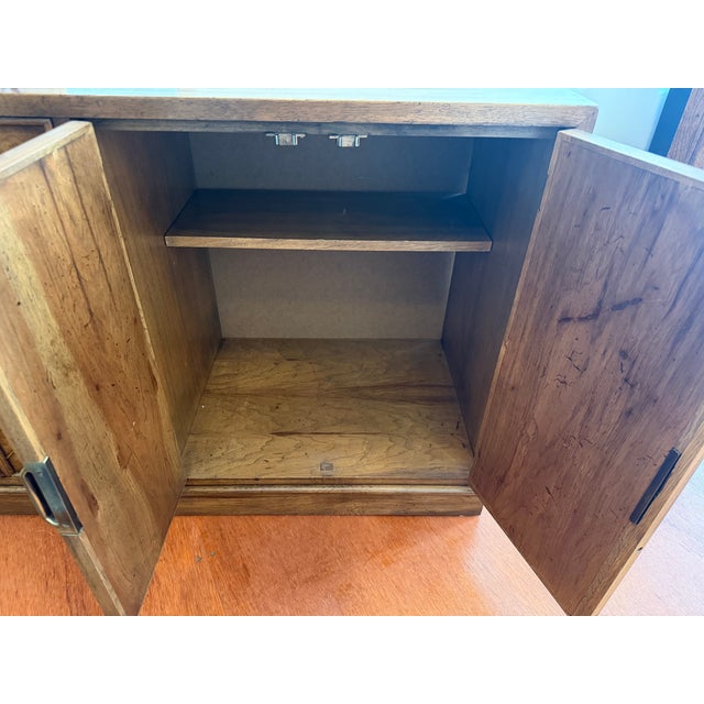 1970s Martinsville Credenza & Lighted Cabinet: Mid-Century American + Hollywood Regency For Sale - Image 14 of 18