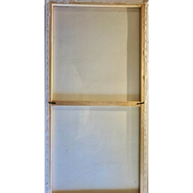 Contemporary White Egret in Marsh Landscape — Serene Original Oil Painting by P. Charles For Sale - Image 3 of 8