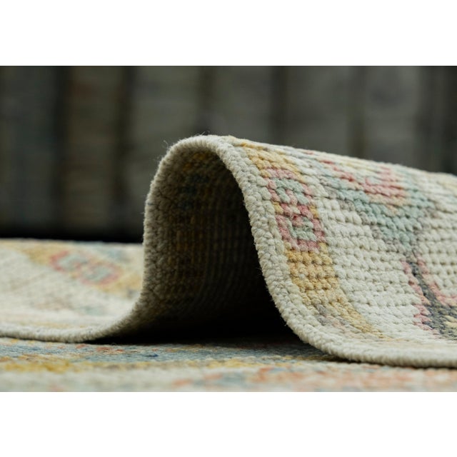 Blue Turkish Oushak Runner Rug 2'1" x 5'11" #17277 For Sale - Image 8 of 8