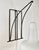 White Modernist Wall Sconce Wire Metal Glass 1970s For Sale - Image 8 of 10